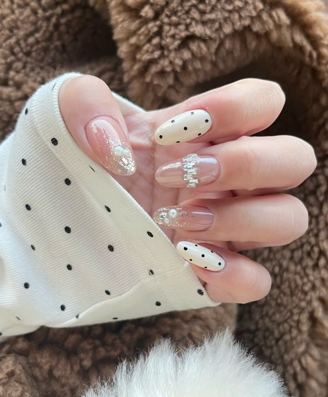 Nail jelly trong suốt đính đá